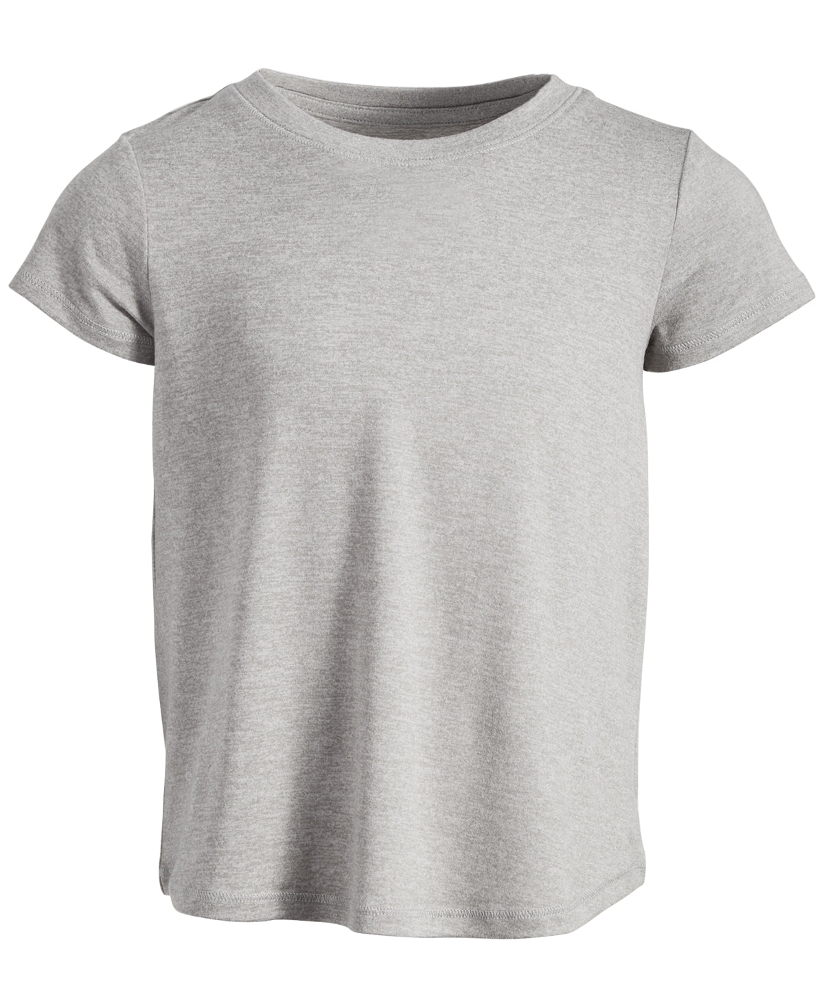 Ideology Girls Scoop-Neck T-Shirt- Heather Grey