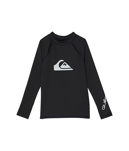 Quicksilver Boys All Time Long Sleeve Rash Guard - Black