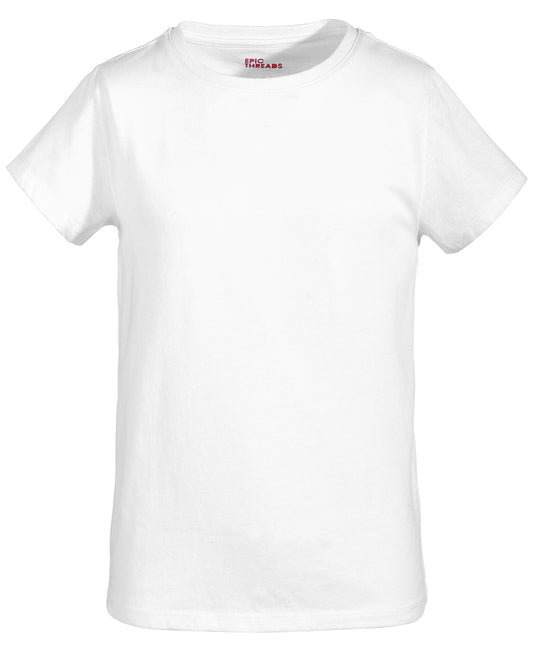 Epic Threads Little Girls Basic T-Shirt- Bright White