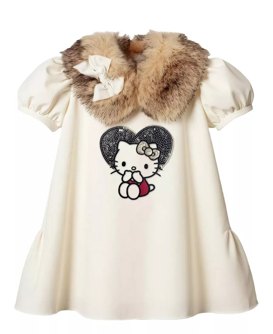 Hello Kitty Girls' Round Neck Dress