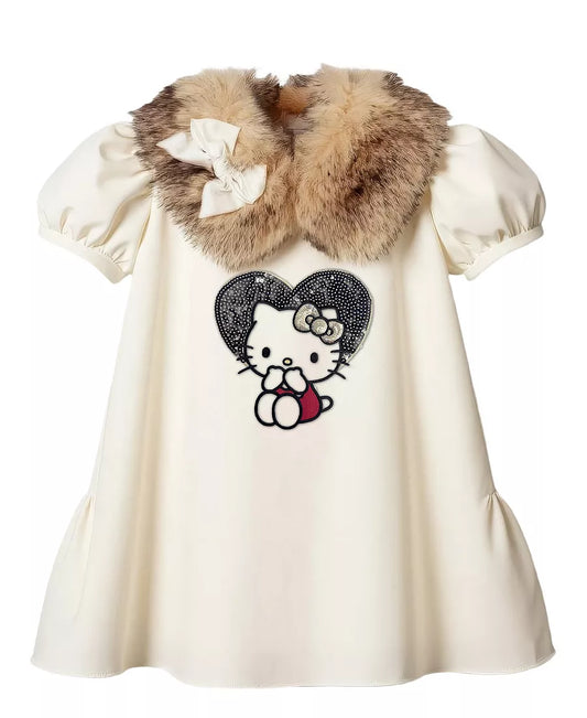 Hello Kitty Girls' Round Neck Dress