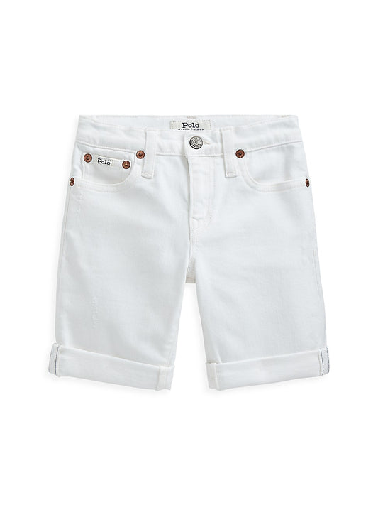 Polo Ralph Lauren Boys Sullivan Slim Stretch Denim Shorts - Dell White these are $40.99 right now online