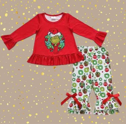 Girls Mr. Mean One Holiday Set