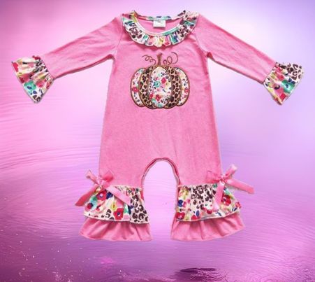 Pink Ruffle Romper