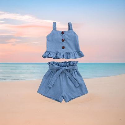 2pc Blue Short Set