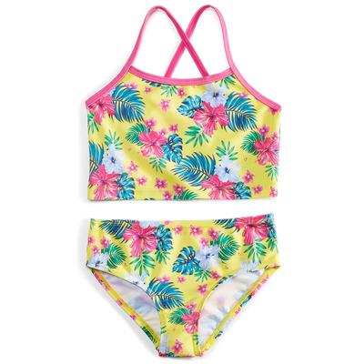 Sol Swimwear Toddler Girls Floral-Print Swimsuit Top ONLY