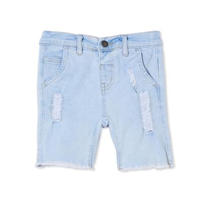 Cotton-On Toddler Boys Straight Fit Shorts - Bells Light Blue