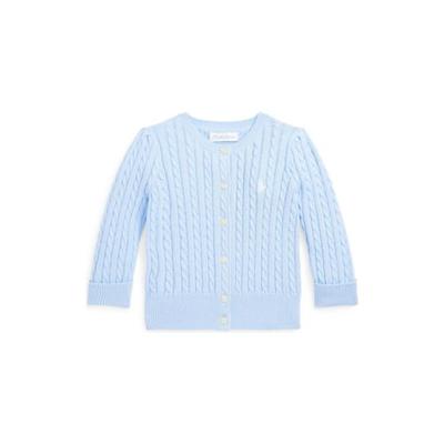 Polo Ralph Lauren Baby Girls Mini-Cable Cardigan Sweater - Elite Blue