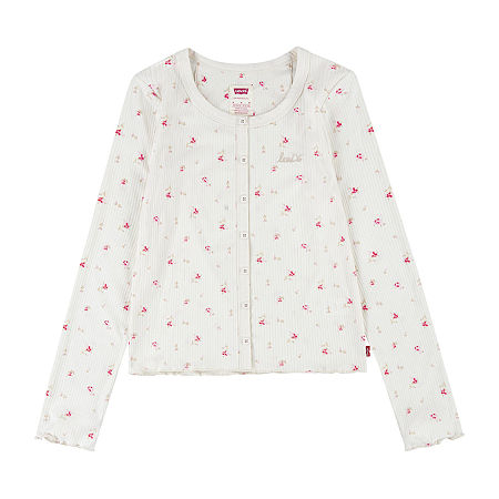 Levi's® Girls' Ruffle Hem Long Sleeve T-Shirt