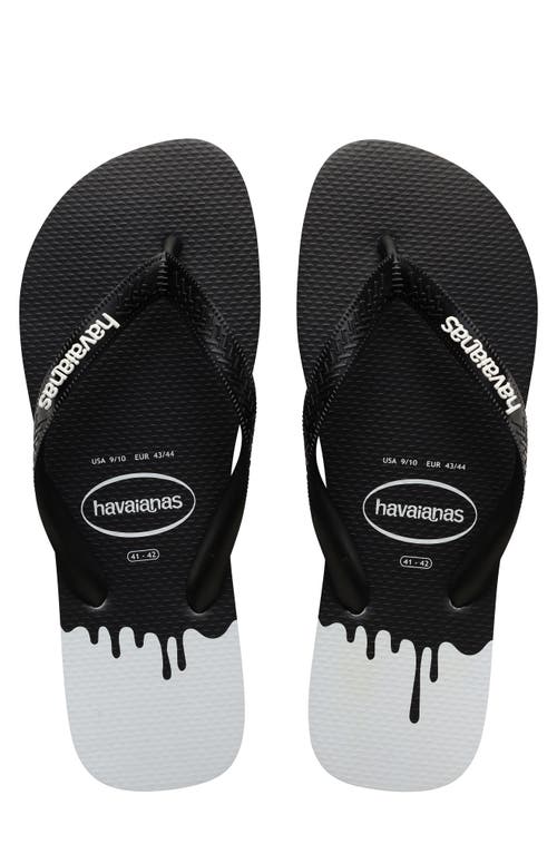 Havaianas Men's Top Ink Pattern Flip-Flop Sandal - Ice Grey