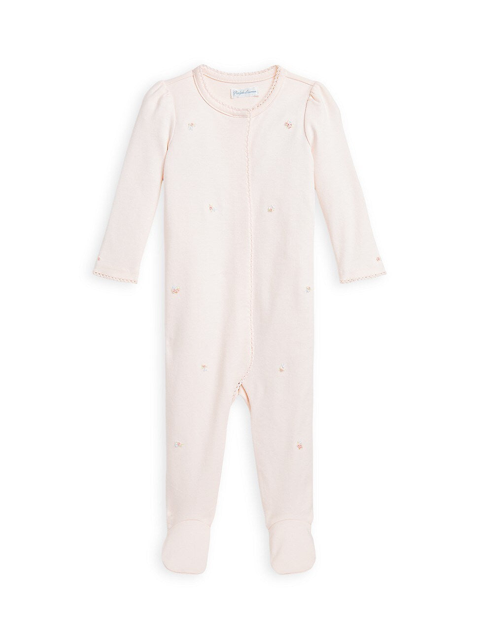 Polo Ralph Lauren Girl's Embroidered Flowers Footie