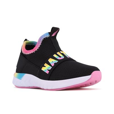 Nautica Toddler Girls Sloats Sneakers - Black Bright Gradient