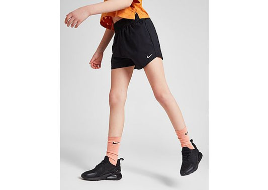 Nike Big Girls One Dri-FIT High-Waisted Woven Training Shorts