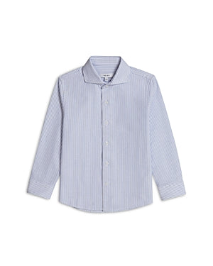 REISS Boys' Blackheath Jr Stripe Cotton Button Down Shirt