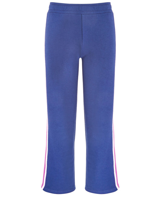 ID Ideology Big Girls Colorblocked Fleece Sweatpants - Tartan Blue