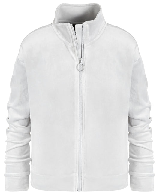ID Ideology Big Girls Velour Long-Sleeve Zip-up Sweatshirt
