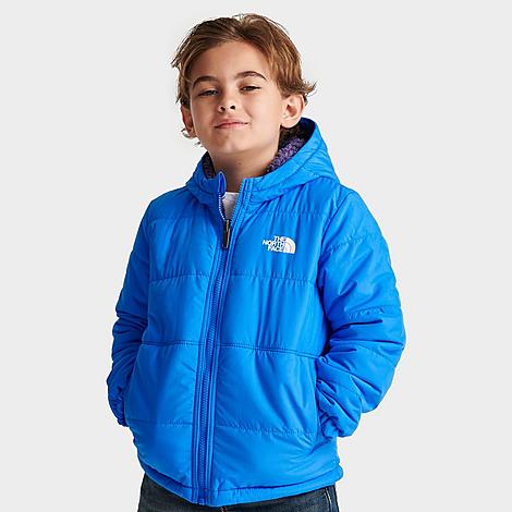 The North Face Kids' Reversible Mt Chimbo Full Zip Hooded Jacket, Optic Blue