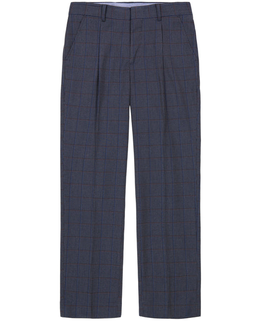 Tommy Hilfiger Big Boys Stretch Houndstooth Deco Machine Washable Single-Pleat Pants