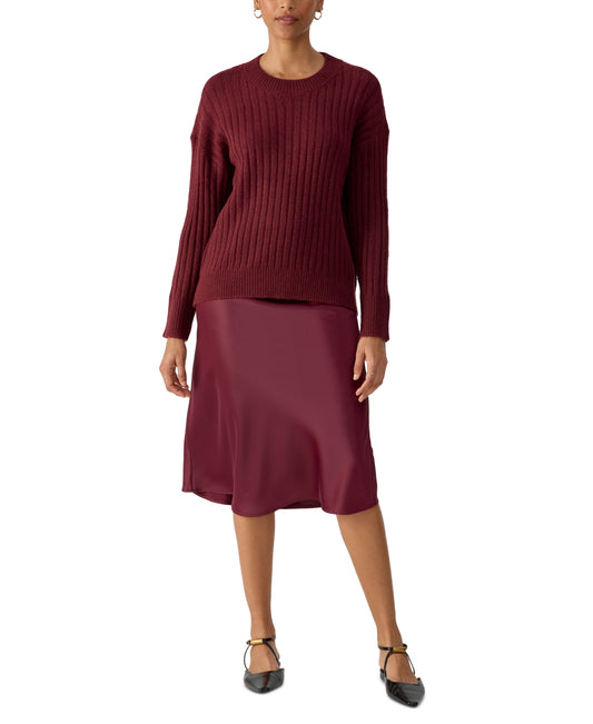 Sanctuary Women's Ribbed Crewneck Sweater - Sugar Plum