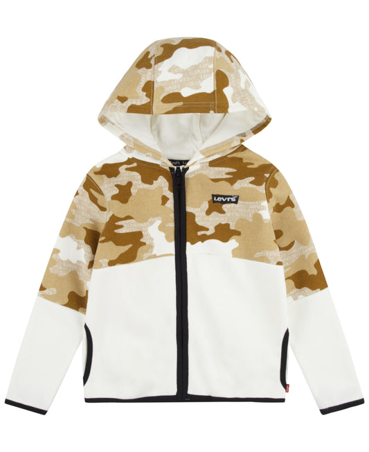 Levi's Toddler Boys Camo Full-Zip Hoodie - Tofu