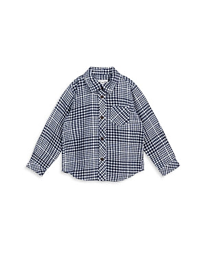 Miles the Label Boys' Brushed Flannel Checkered Shirt