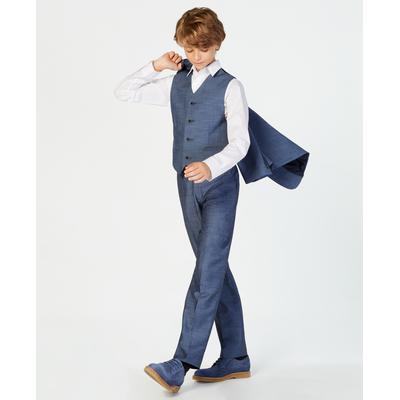 Calvin Klein Big Boys Slim-Fit Plain Weave Machine Washable Suit Pants