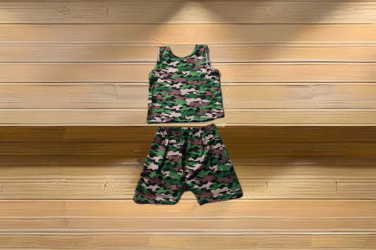 Boys Camo Short Set