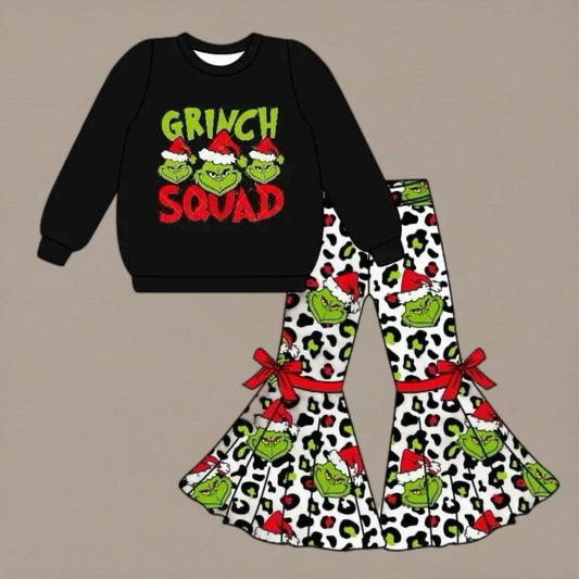Grinch Squad Bell Pants Set