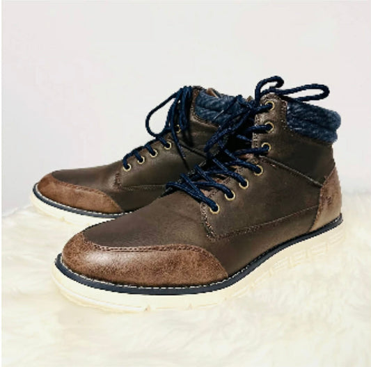 London Fog Men's Memory Foam Brown Boot
