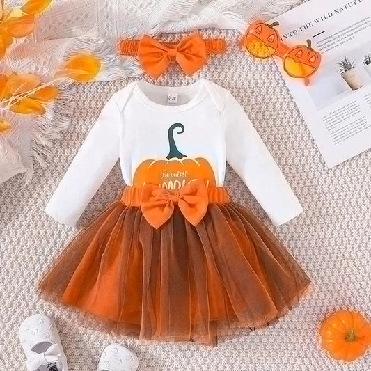 Cutest Pumpkin Tulle Skirt Set