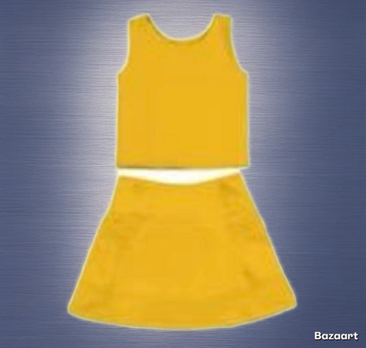 Yellow 2pc Skirt Set