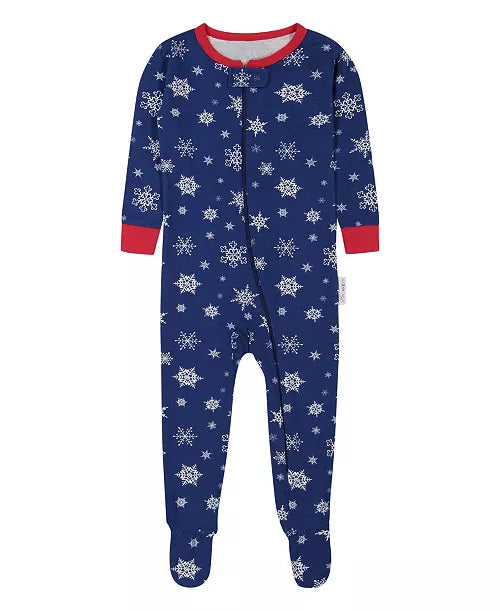 Max & Olivia Baby Boys Gripper Soles Easy Opening Front Zipper Onesie
