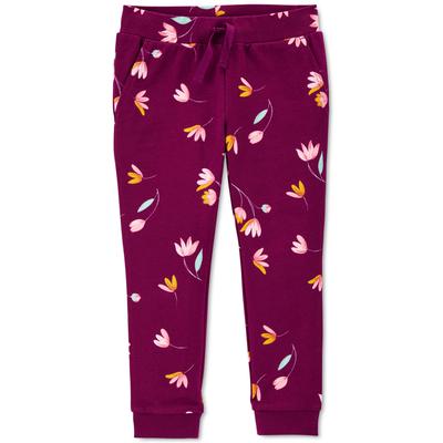 Carter's Toddler Girls Floral-Print Pull-On Joggers