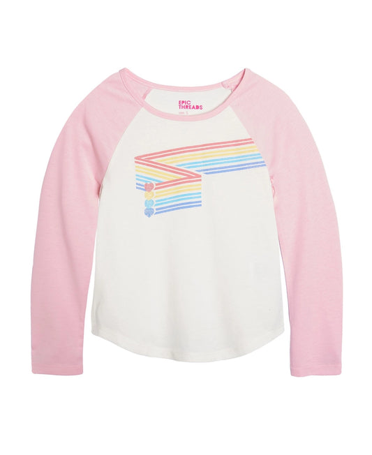 Epic Threads Toddler Girls Stripe Graphic T-shirt