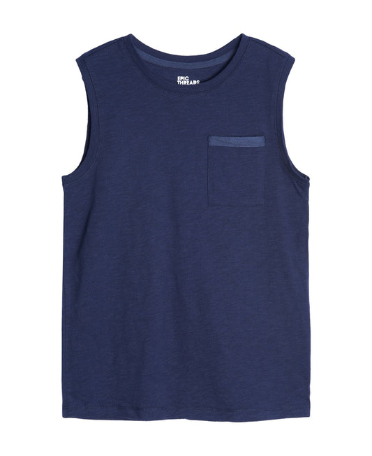 Epic Threads Big Boys Solid Pocket Tank Top