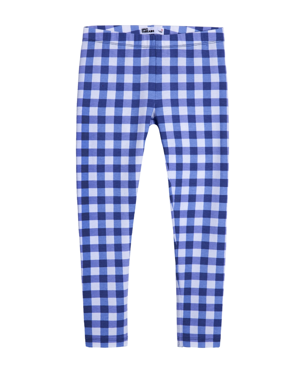 Epic Threads Little Girls Checkered All Over Print Leggings