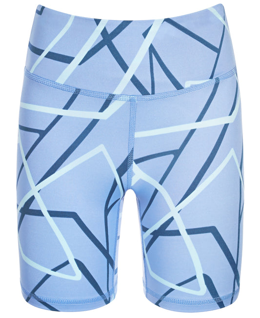 ID Ideology Big Girls Geo-Print Bicycle Shorts